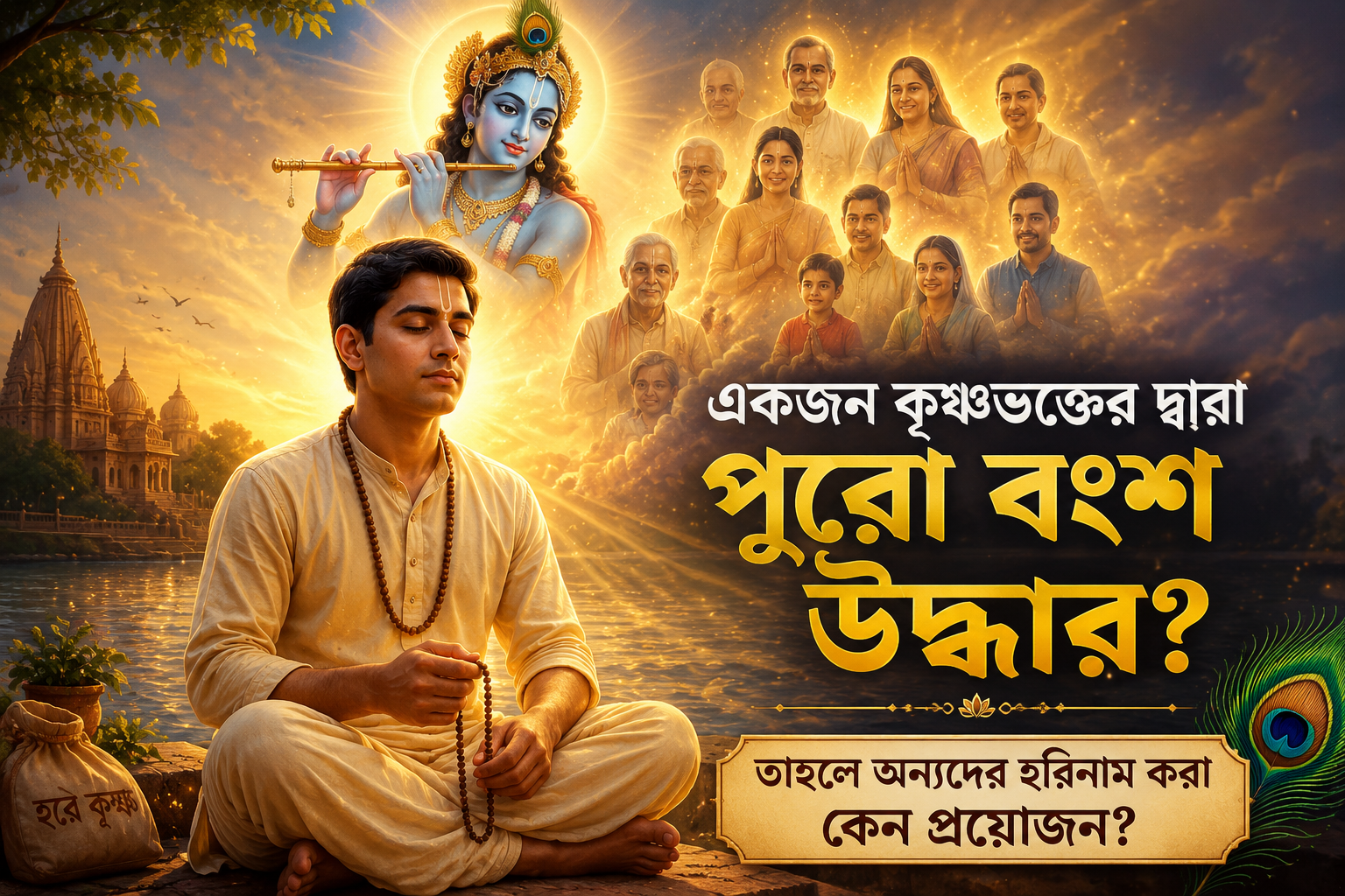 কৃষ্ণভক্তের দ্বারা বংশ উদ্ধার ও হরিনামের গুরুত্ব