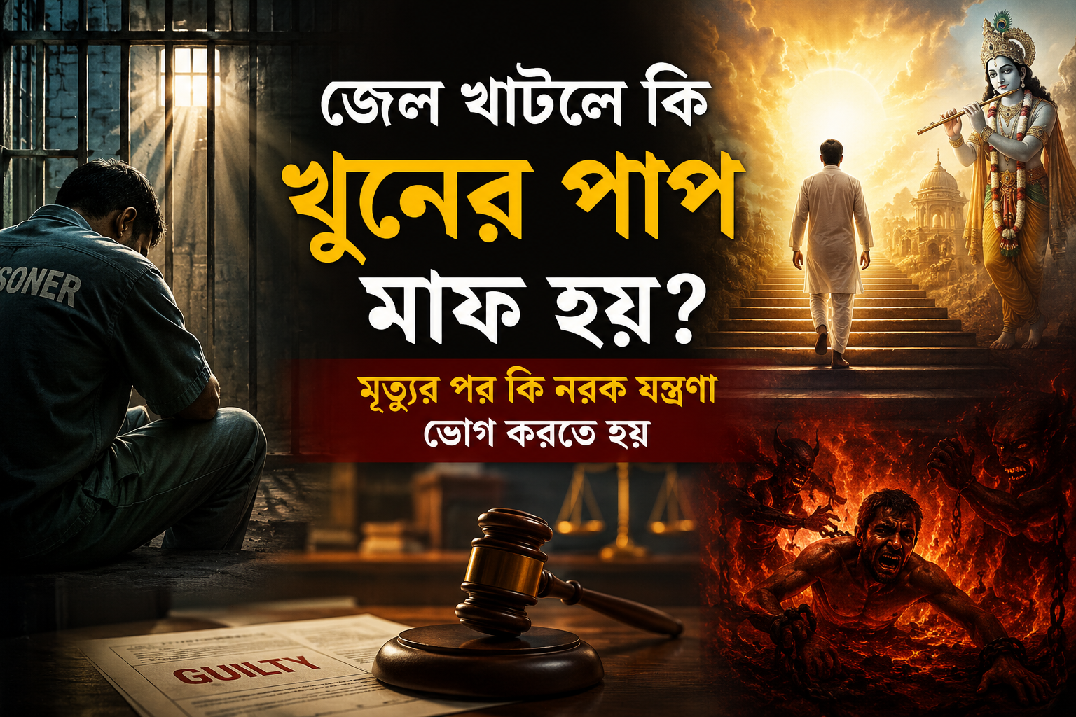 জেল খাটলে কি খুনের পাপ মাফ হয় মৃত্যুর পর নরক যন্ত্রণা ও কর্মফল সম্পর্কে ধর্মীয় ব্যাখ্যা