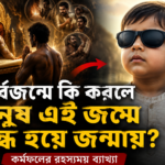 পূর্বজন্মের কর্মফলের কারণে অন্ধ হয়ে জন্মানো মানুষের প্রতীকী ছবি