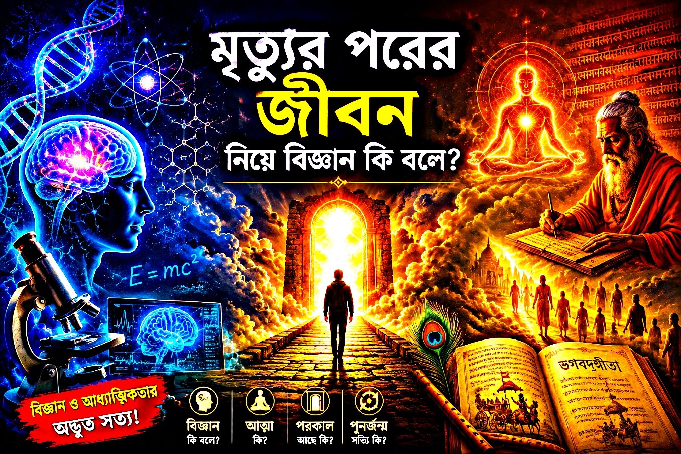 মৃত্যুর পরের জীবন নিয়ে বিজ্ঞান কি বলে তার একটি আধ্যাত্মিক ও বৈজ্ঞানিক চিত্র
