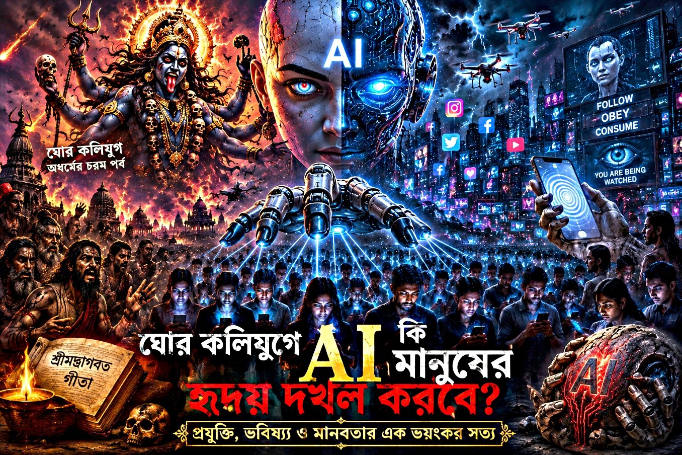 ঘোর কলিযুগে AI কি মানুষের হৃদয় দখল করবে কৃত্রিম বুদ্ধিমত্তা ও কলিযুগের ভবিষ্যৎ