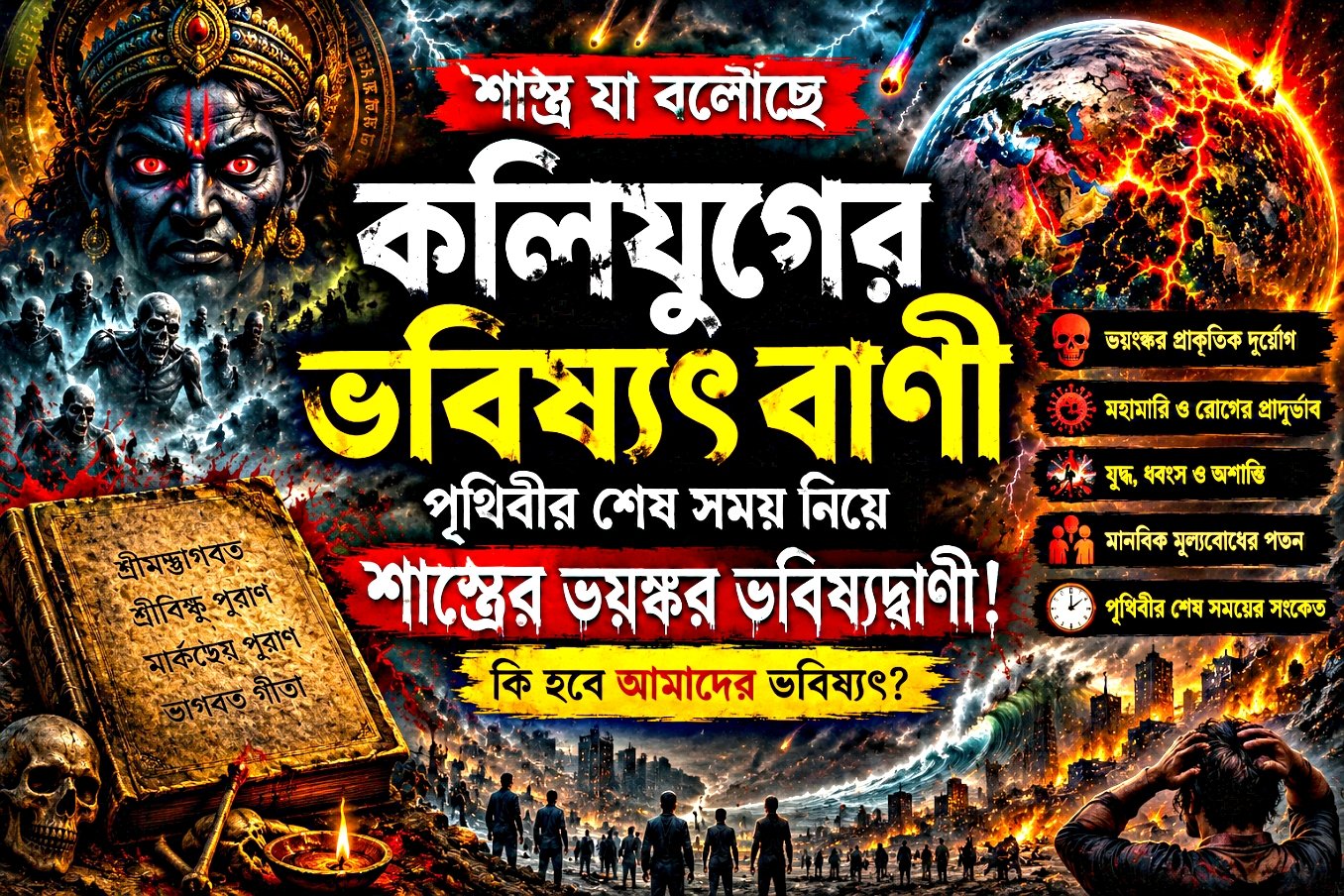 কলিযুগের ভবিষ্যৎ বাণী ও পৃথিবীর শেষ সময় নিয়ে শাস্ত্রের ভবিষ্যদ্বাণী