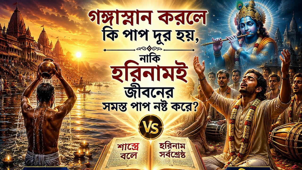 গঙ্গাস্নান ও হরিনামের তুলনা—শাস্ত্র অনুযায়ী পাপমোচনে কোনটি শ্রেষ্ঠ