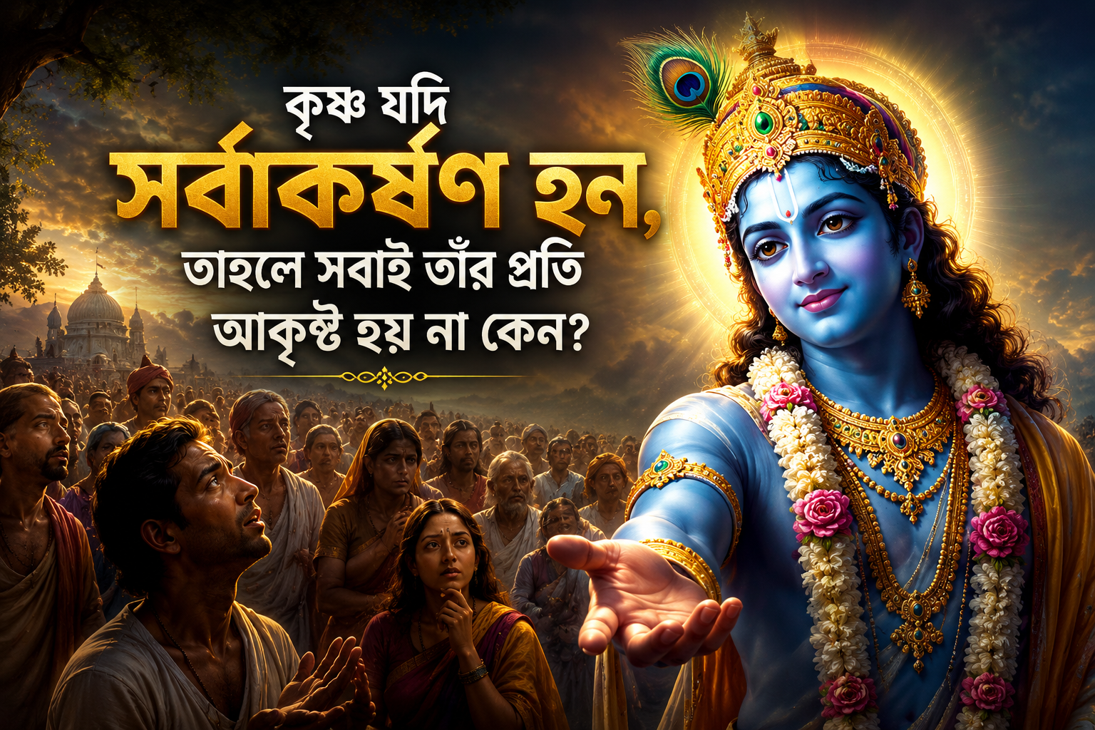 কৃষ্ণ যদি সর্বাকর্ষণ হন, তাহলে সবাই তাঁর প্রতি আকৃষ্ট হয় না কেন - শাস্ত্রসম্মত ব্যাখ্যা