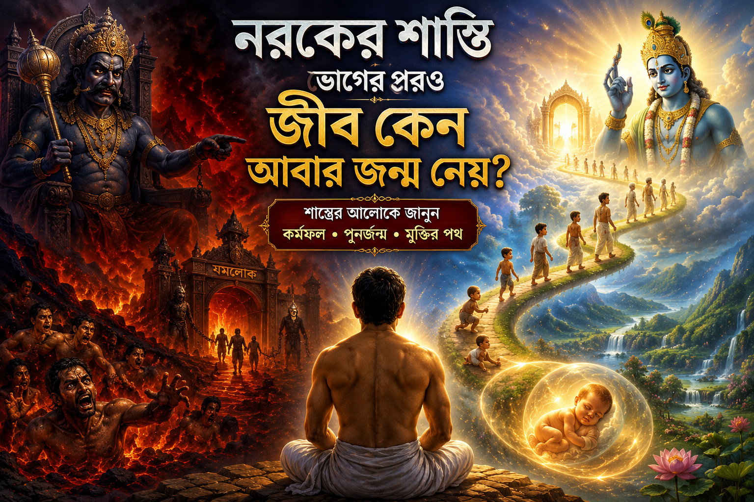 নরকের শাস্তি ভোগের পরও জীব কেন আবার জন্ম নেয়