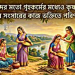 গোপীদের মতো গৃহকর্মের মাধ্যমে কৃষ্ণস্মরণ ও সংসারকে ভক্তিতে রূপান্তরের আর্টিকেলের থাম্বনেল